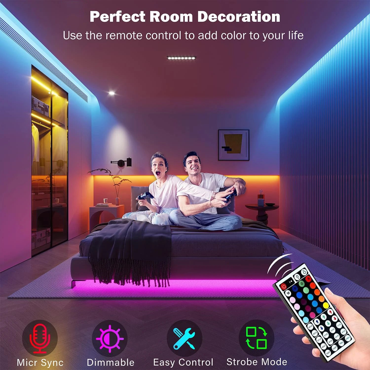 VividFlex RGB Mood Strip Lights
